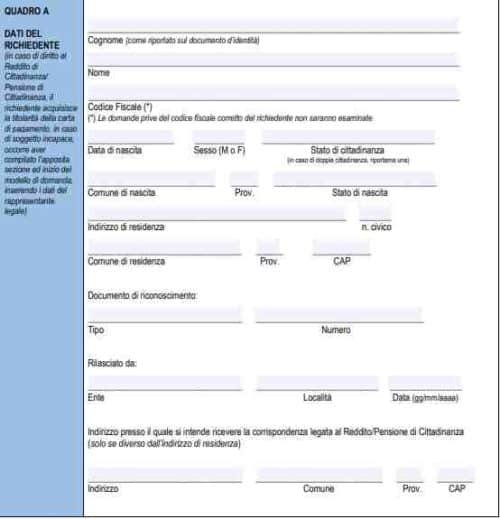 Reddito Di Cittadinanza Modulo Di Domanda Inps Rdc Come Compilarlo