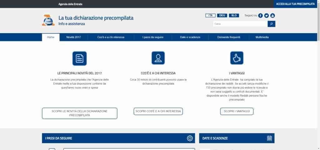 Dichiarazione precompilata