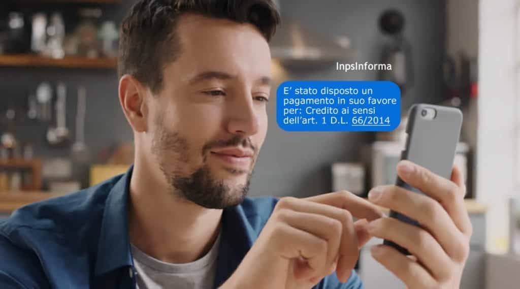 art. 1 D.L. 66/2014 sms bonus Renzi Irpef