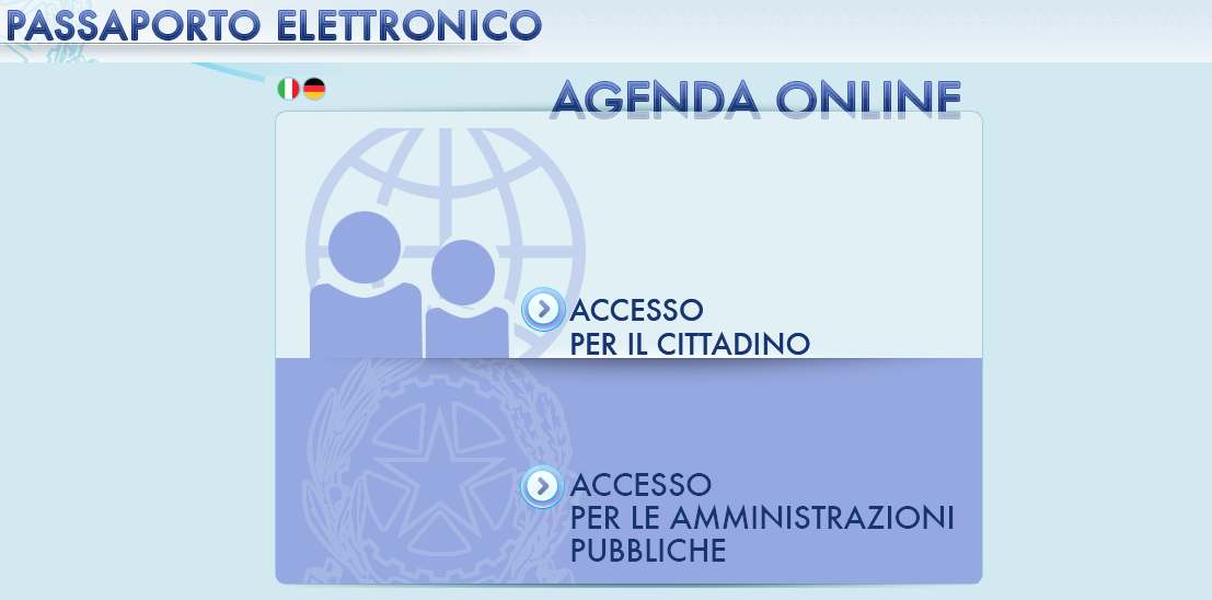 Passaporto elettronico onlinePassaporto elettronico online