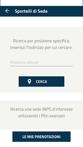 Cerca Sportelli Inps