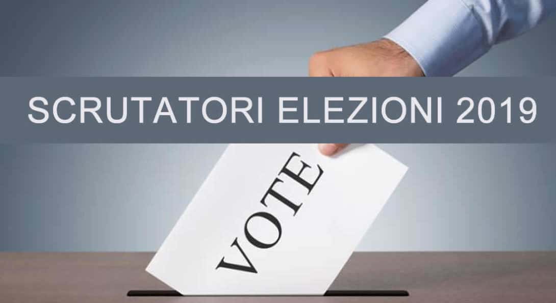compenso scrutatori elezioni europee Comunali e Regionali 2019