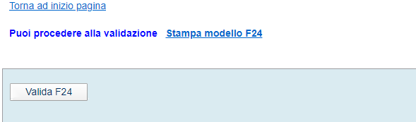 Valida modello F24 Web