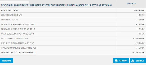 Rimborso 730 2020 pensionati