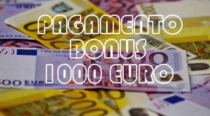 quando pagano bonus mille euro?