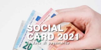 Calendario Ricarica Social Card Inps 2021