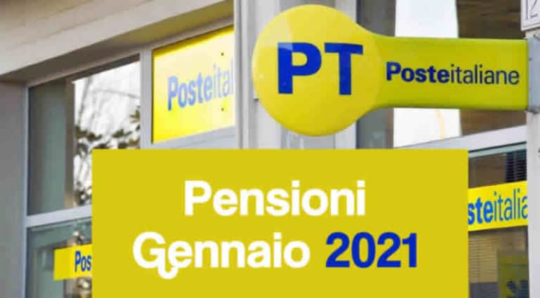 Anticipo pagamento pensioni Inps mese Gennaio 2021