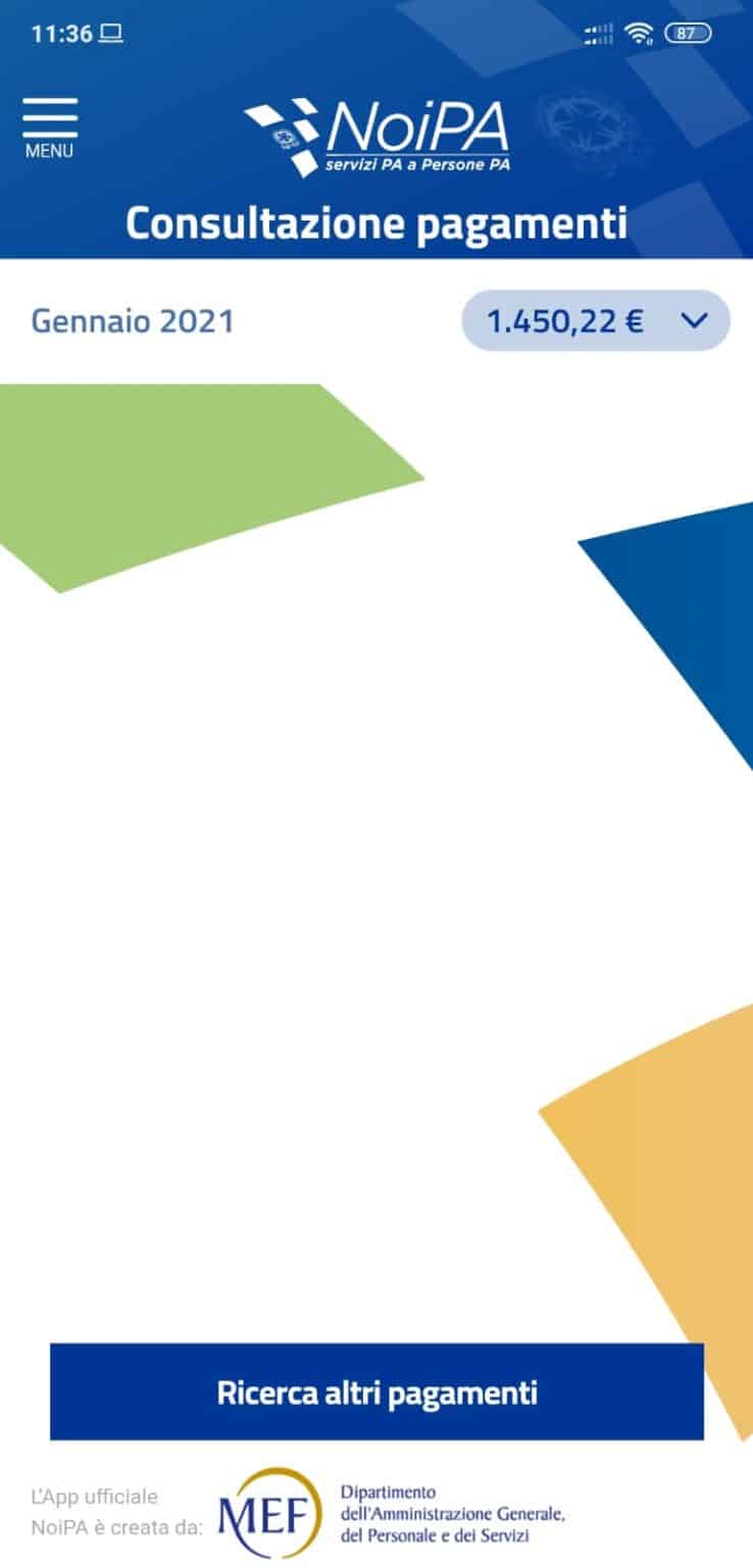 Noipa cedolino Febbraio 2021 password area riservata e pagamento