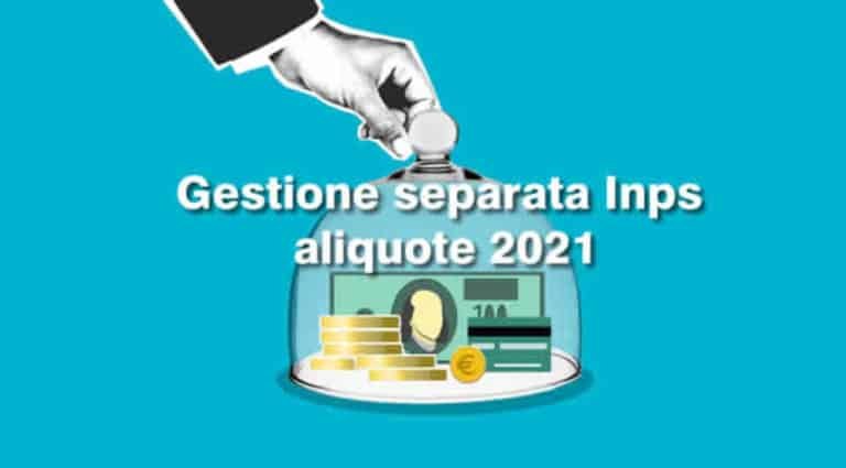 Gestione Separata Inps Aliquote 2021 Costo Contributivo Iscro