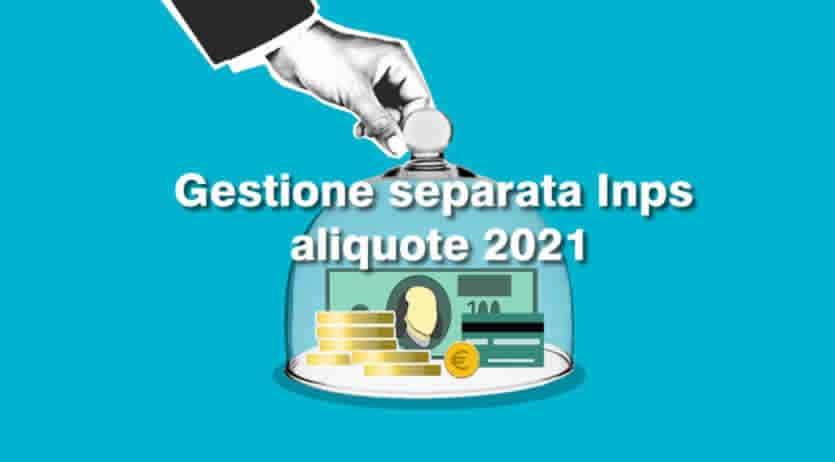 Aliquote e Novità 2021 Gestione separata