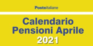 Anticipo Pensioni Aprile 2021