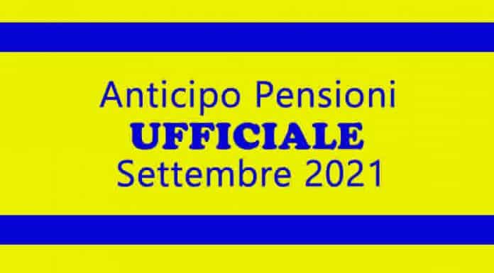 Protezione civile pensioni settembre 2021