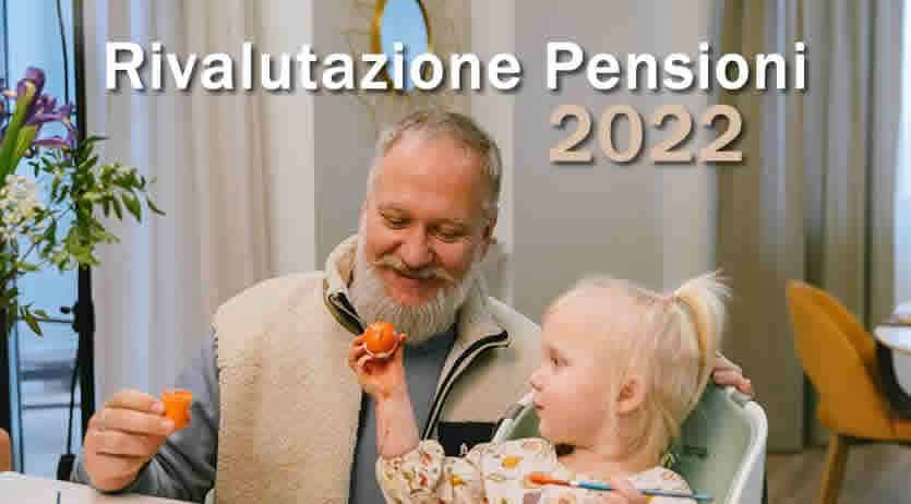 rivalutazione pensioni inps 2022 con esempi