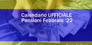 Poste Pensioni a Febbraio 2022 con anticipo