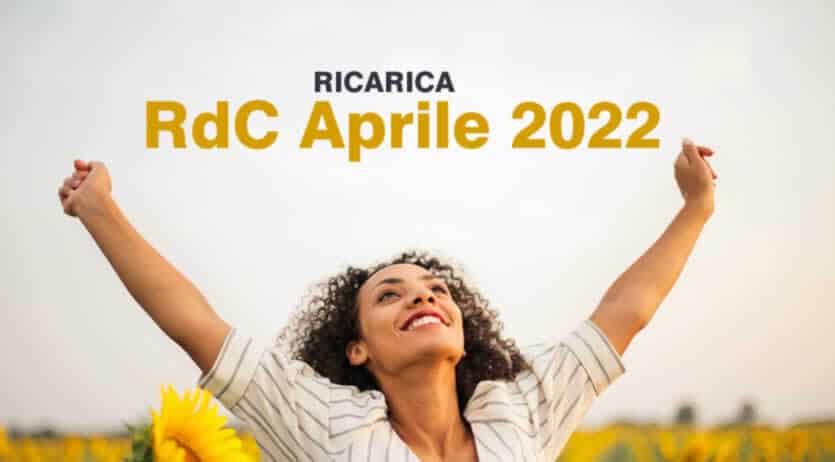 Calendario pagamento Rdc Aprile 2022