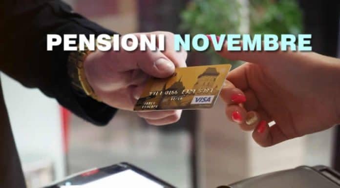 data pagamento pensione novembre 2022 in banca