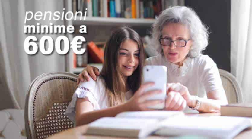 Aumento pensioni minime a 600 euro per gli over 75