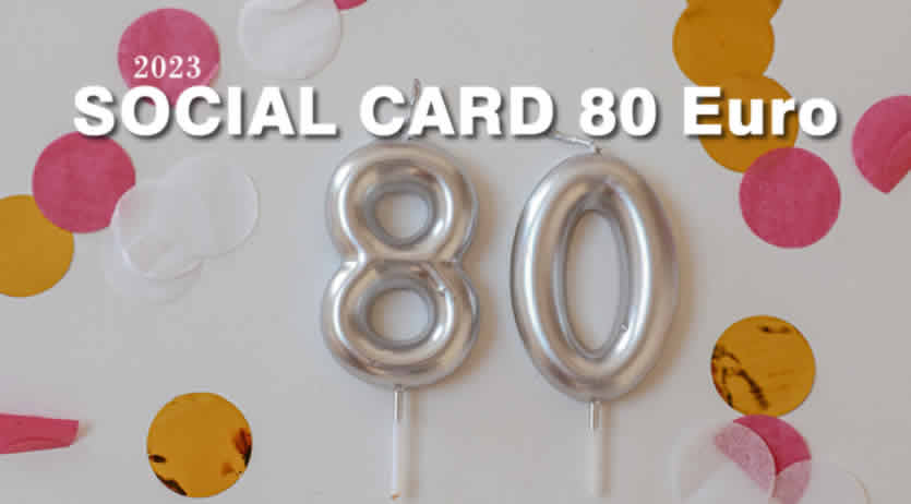 come funziona la Social Card da 80 euro nel 2023