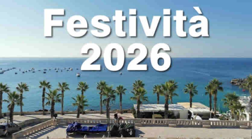 Elenco Festività 2026 - Calendario Completo