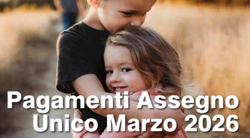 Data Pagamento Assegno Unico Marzo 2026 Inps
