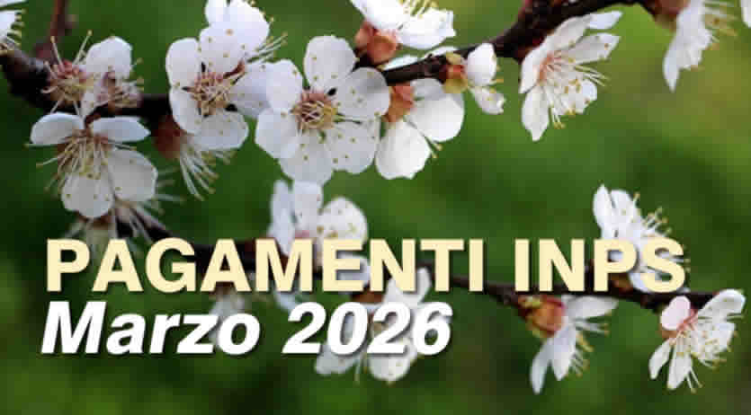 Pagamenti Inps a Marzo 2026 - Calendario completo