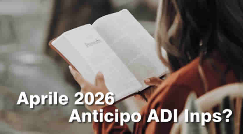 Adi Aprile 2026 - possibile Anticipo Pagamento INPS