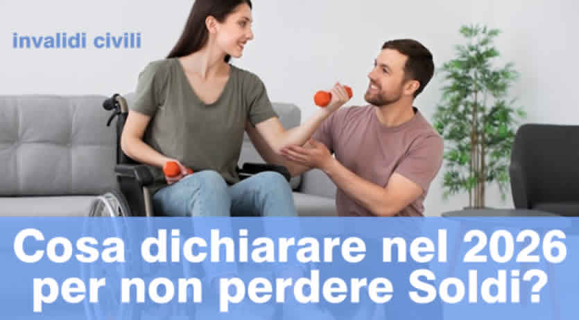 dichiarazione Redditi ICRIC invalidi civili 2026