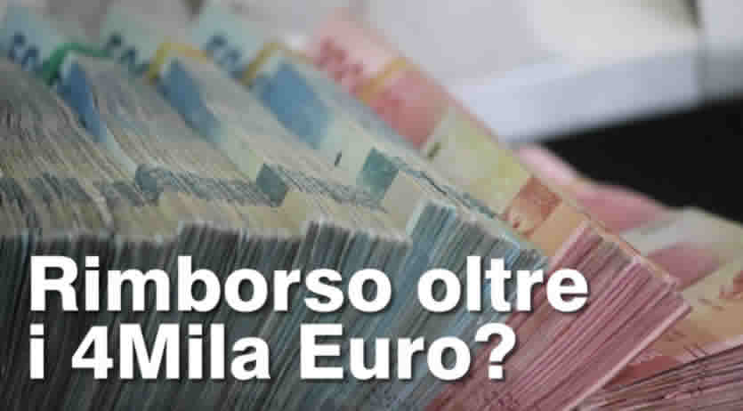 Rimborso 2026 superiore a 4 e 5mila euro