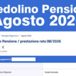 Cedolino Pensione Agosto 2026 con Rimborso 730