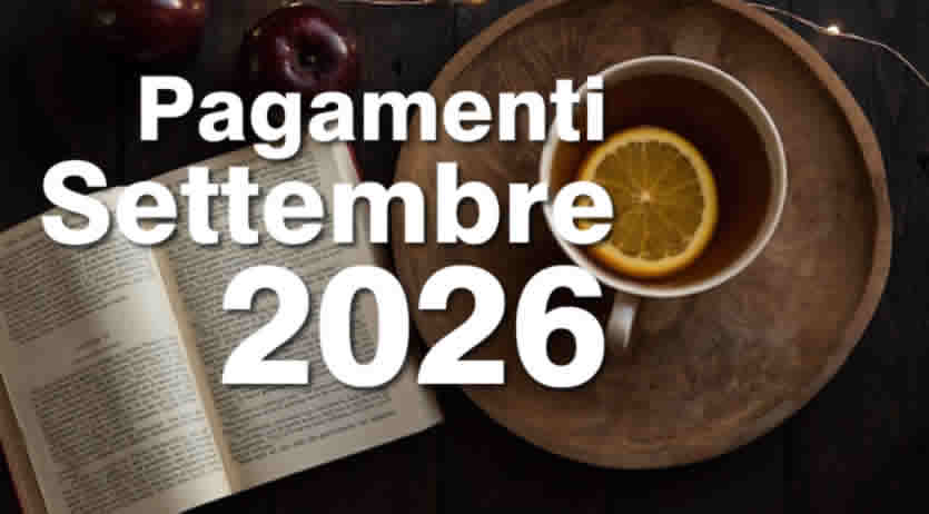 calendario pagamenti Inps a Settembre 2026
